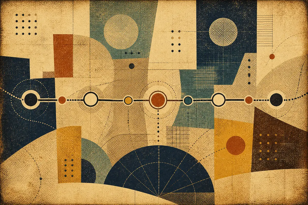 Abstract illustrated map composition for Albany, Australia