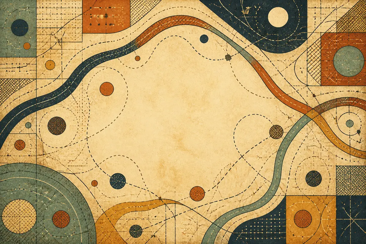 Abstract illustrated map composition for Rochester, United Kingdom