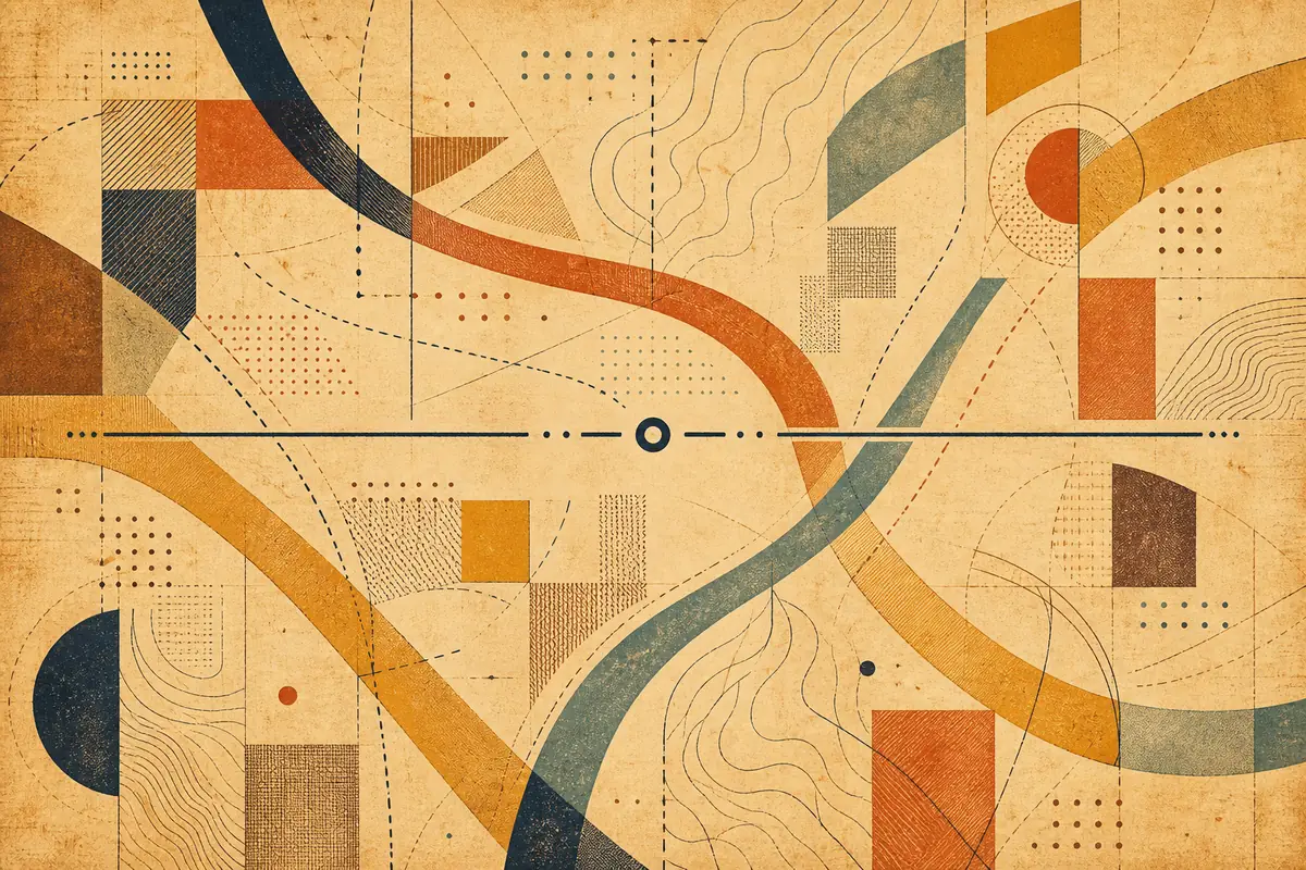 Abstract illustrated map composition for Streatham, United Kingdom