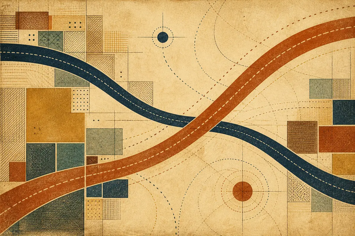 Abstract illustrated map composition for Altamonte Springs, United States