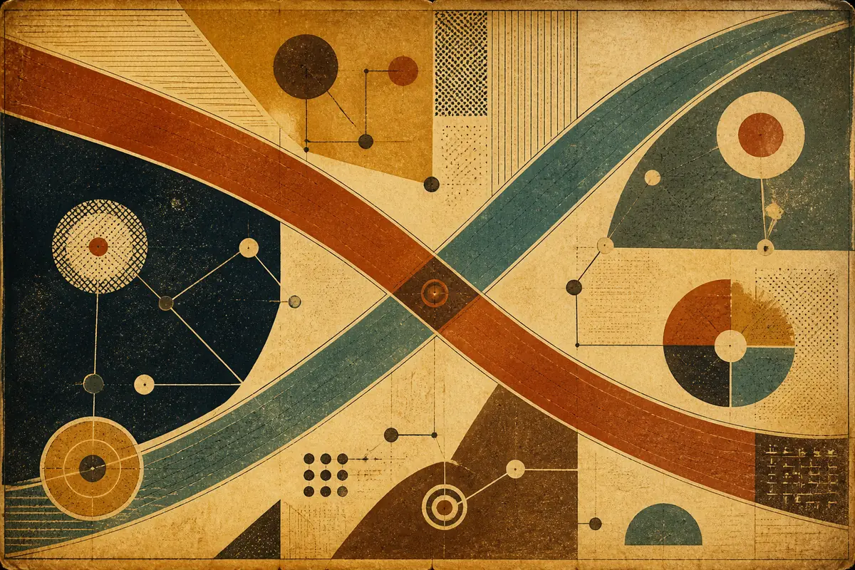 Abstract illustrated map composition for Bel Air North, United States
