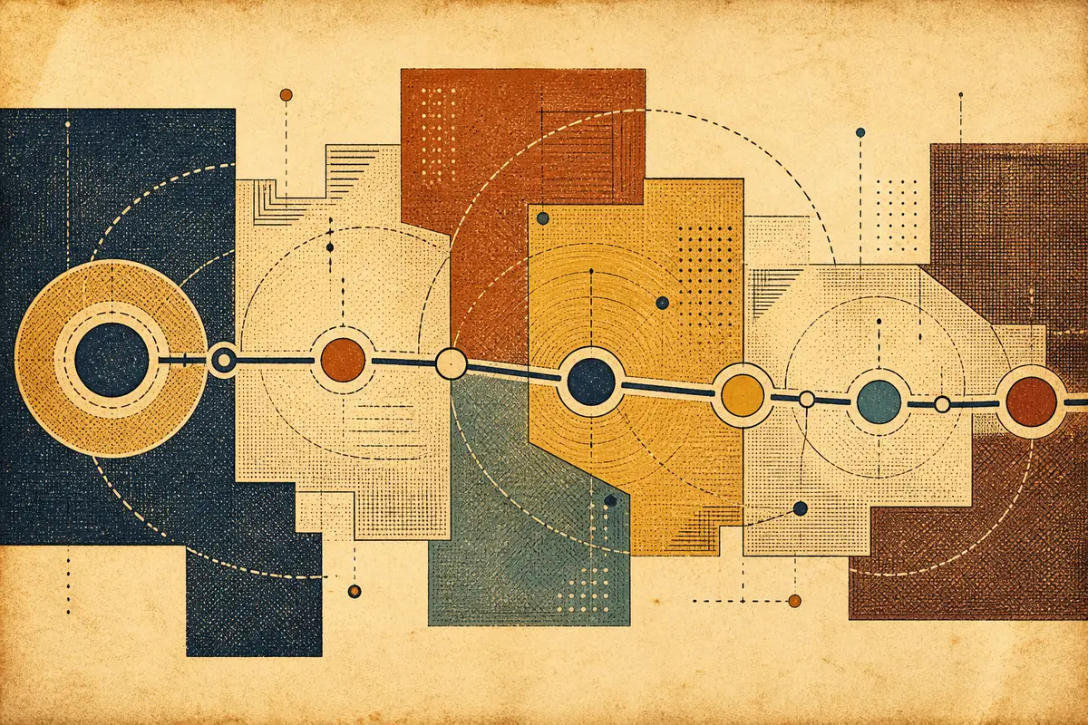 Abstract illustrated map composition for Brawley, United States