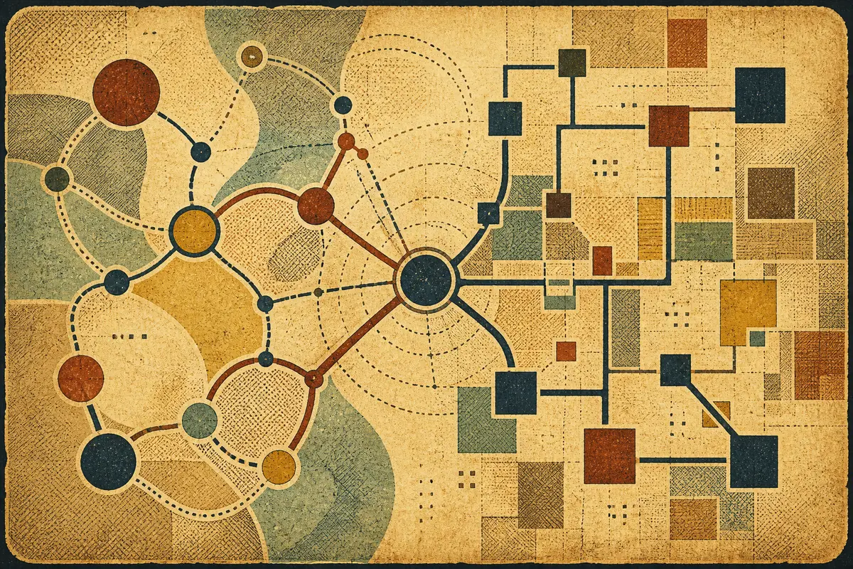 Abstract illustrated map composition for Casselberry, United States
