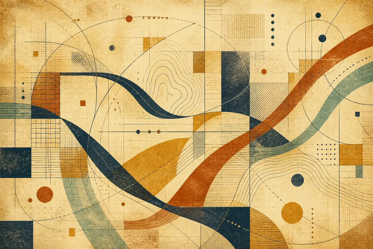 Abstract illustrated map composition for Coconut Creek, United States