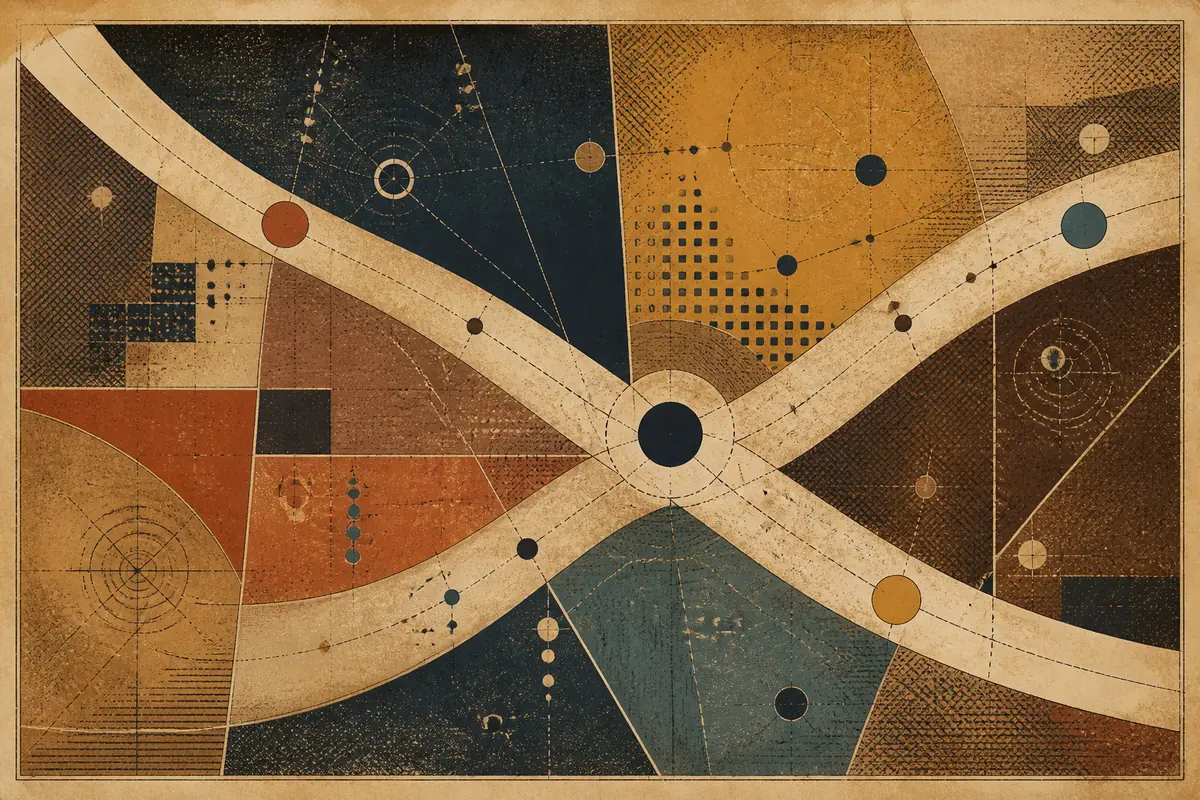 Abstract illustrated map composition for Deer Park, United States