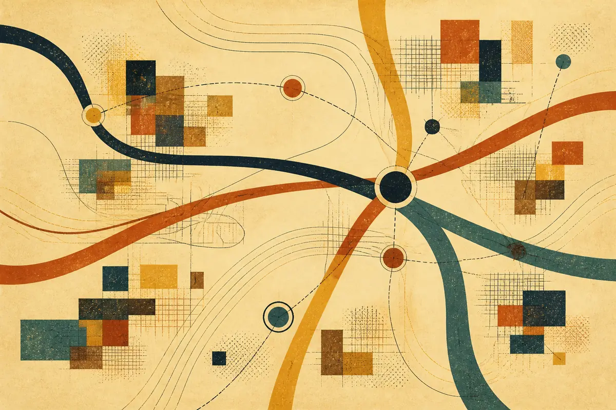 Abstract illustrated map composition for Eagan, United States
