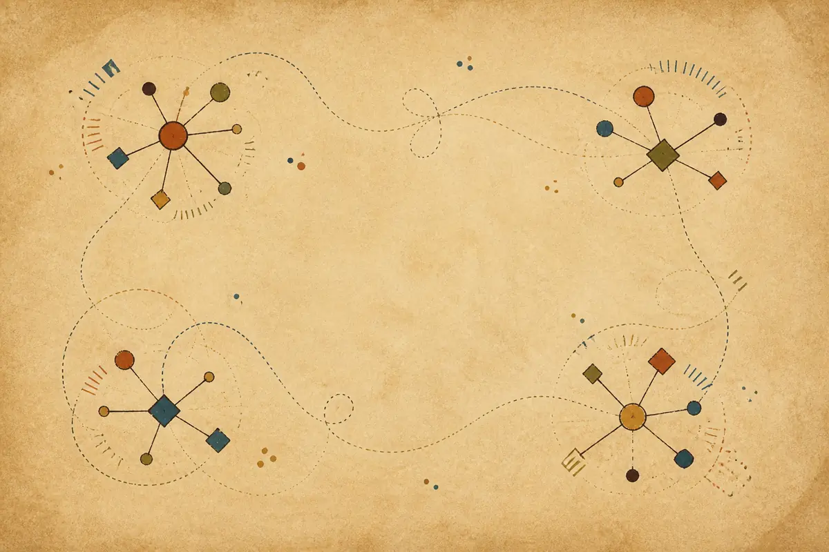 Abstract illustrated map composition for Florence, United States
