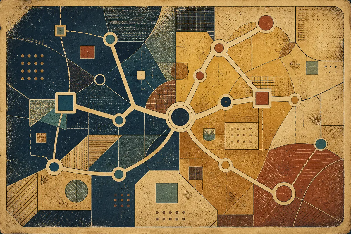 Abstract illustrated map composition for Gloucester, United States