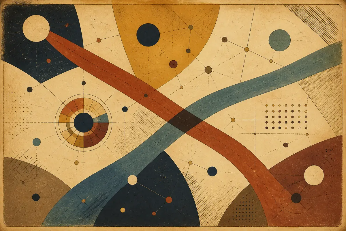 Abstract illustrated map composition for Greenville, United States