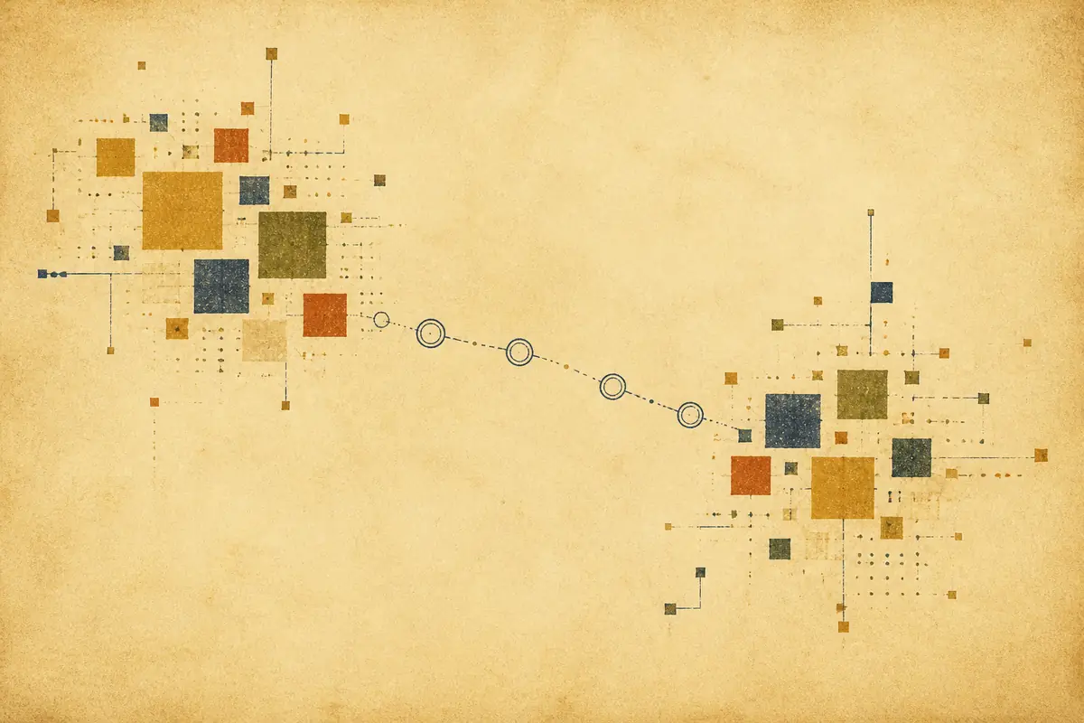 Abstract illustrated map composition for Gresham, United States