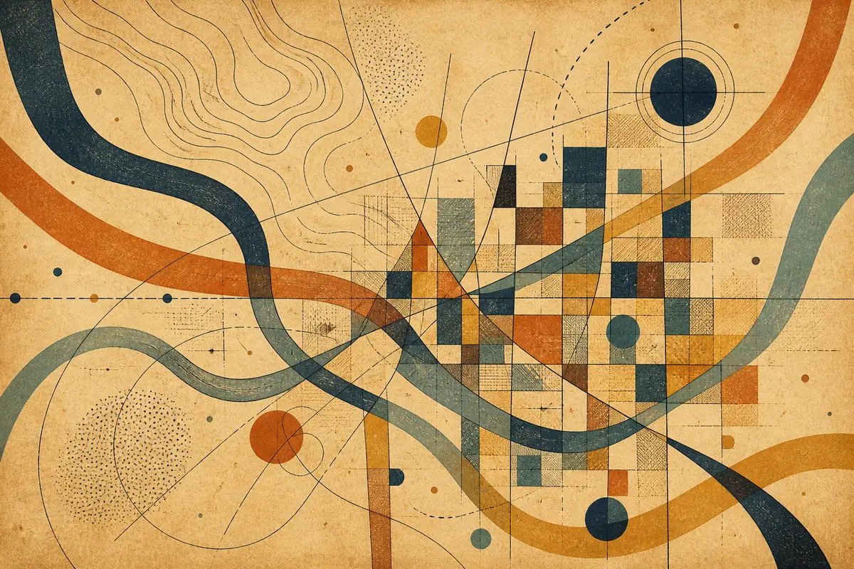Abstract illustrated map composition for Kannapolis, United States