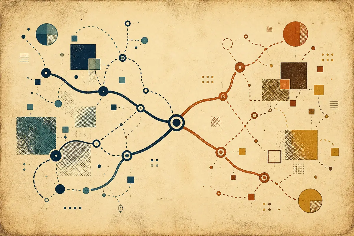 Abstract illustrated map composition for Kennesaw, United States