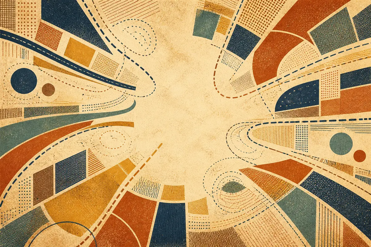 Abstract illustrated map composition for Lacey, United States