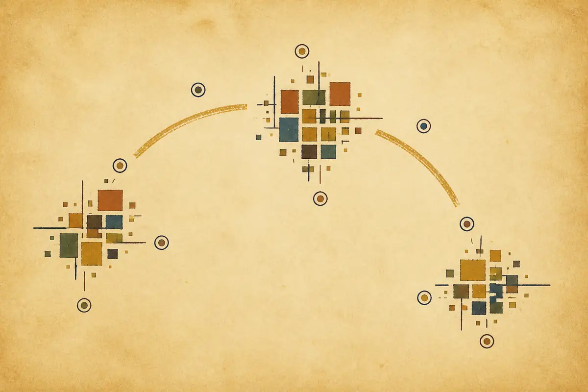 Abstract illustrated map composition for Missoula, United States