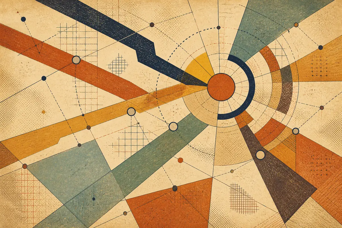 Abstract illustrated map composition for Normal, United States