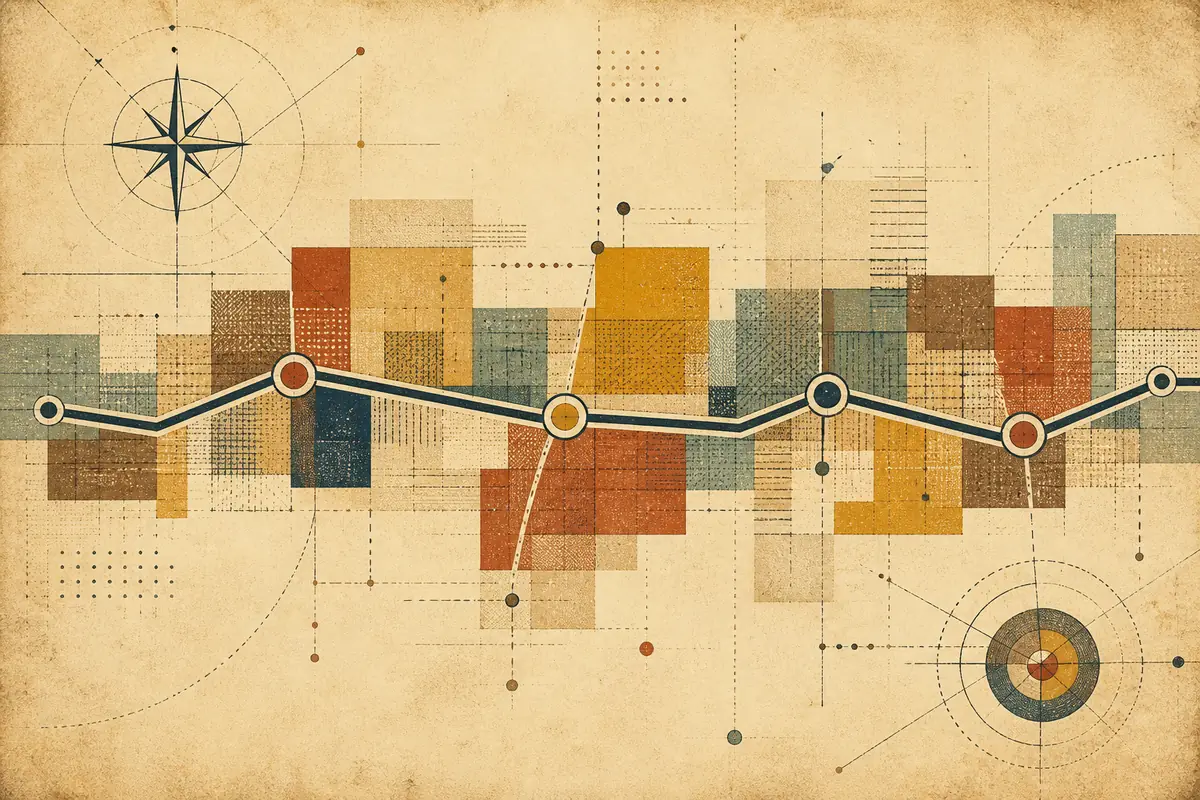 Abstract illustrated map composition for Pullman, United States