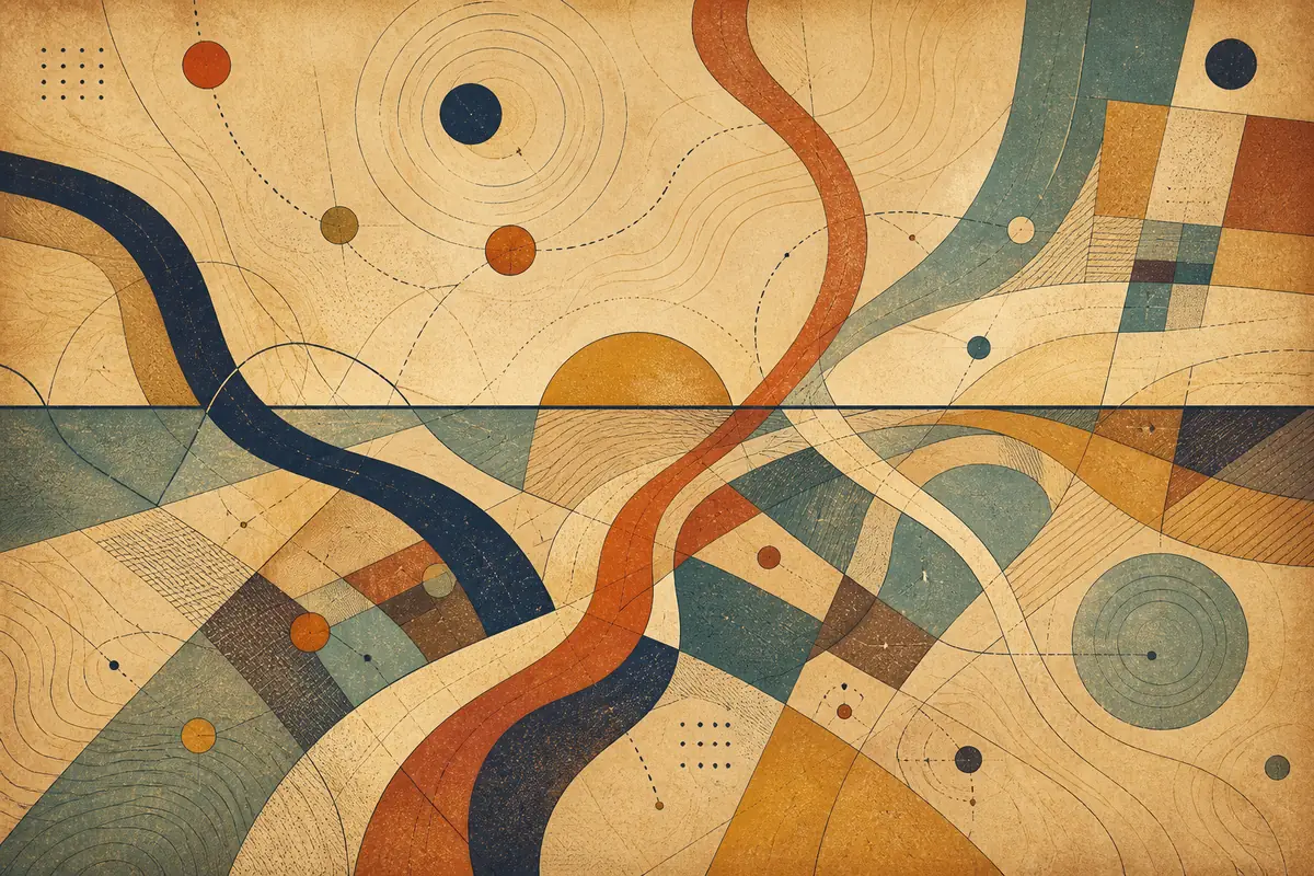 Abstract illustrated map composition for Sammamish, United States