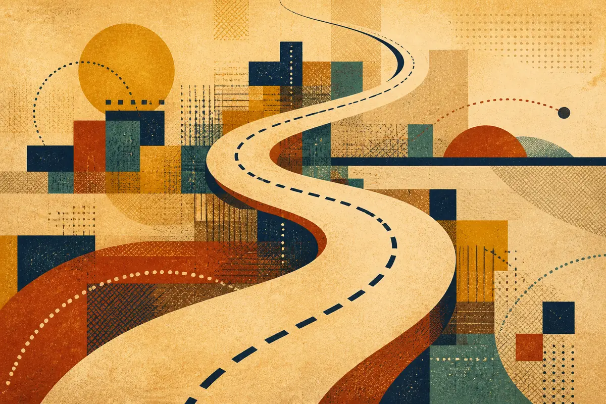 Abstract illustrated map composition for Savage, United States