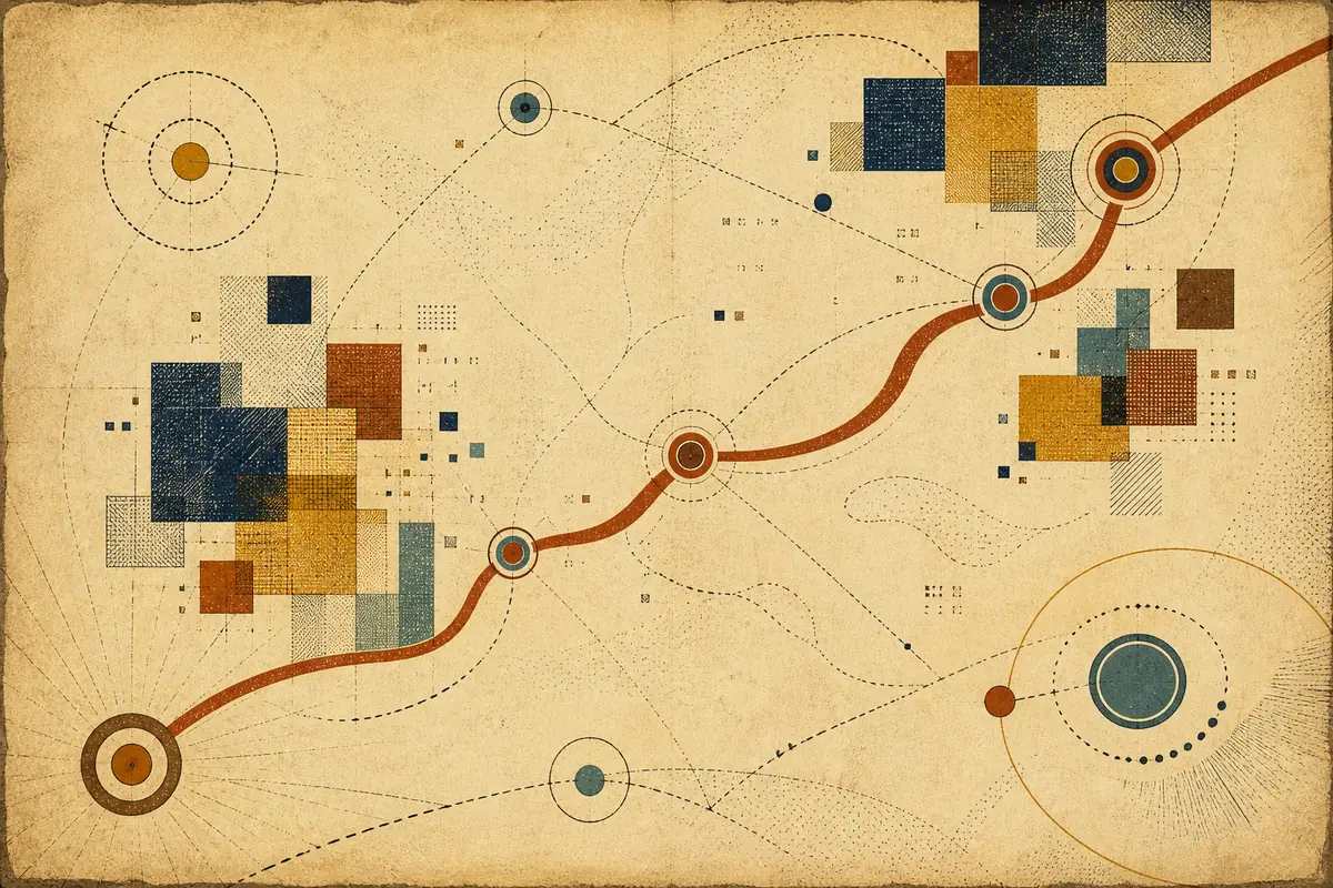 Abstract illustrated map composition for Security-Widefield, United States