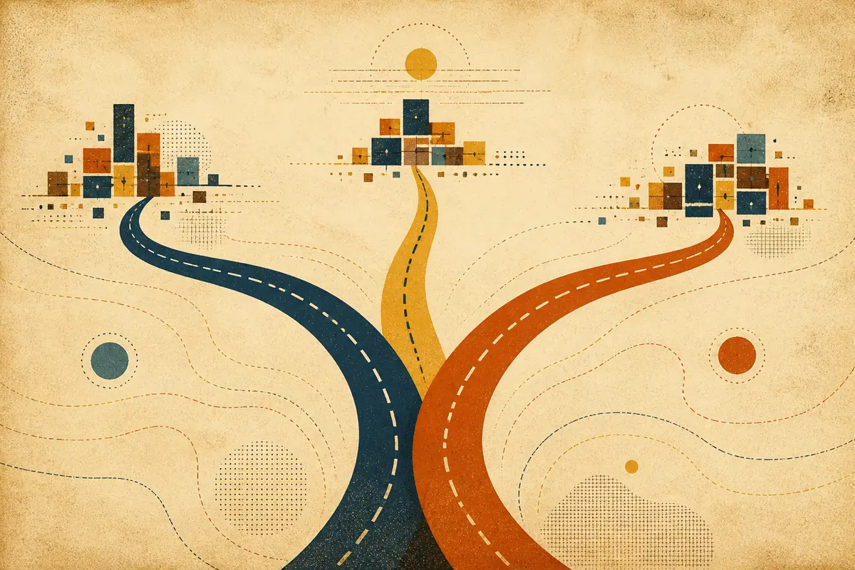 Abstract illustrated map composition for Sicklerville, United States