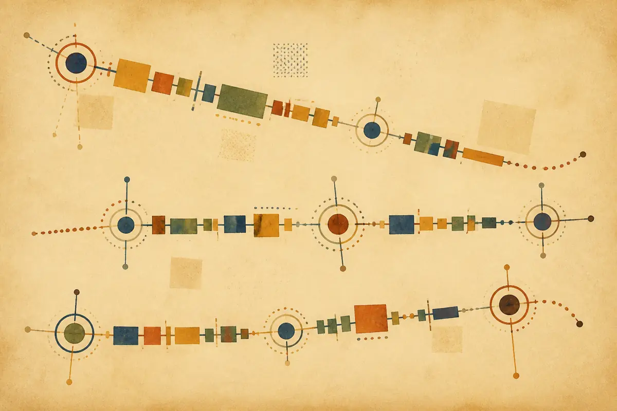 Abstract illustrated map composition for St. Augustine, United States