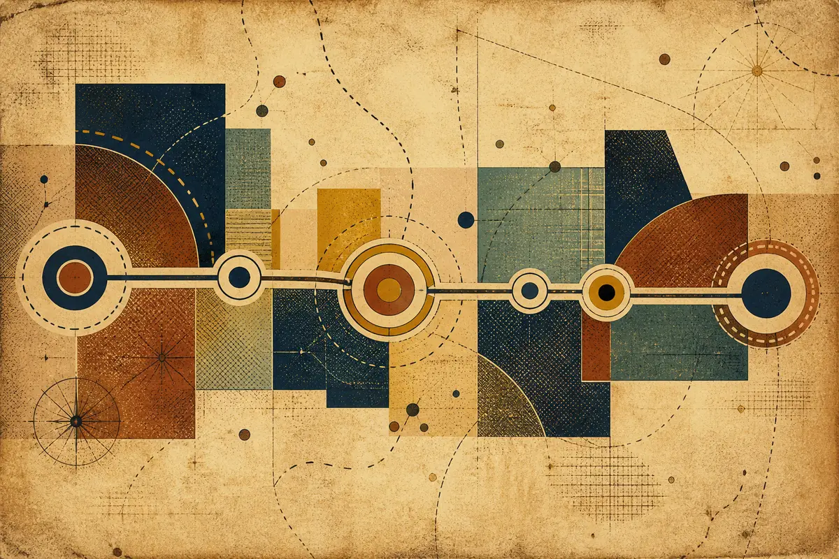 Abstract illustrated map composition for Susquehanna, United States