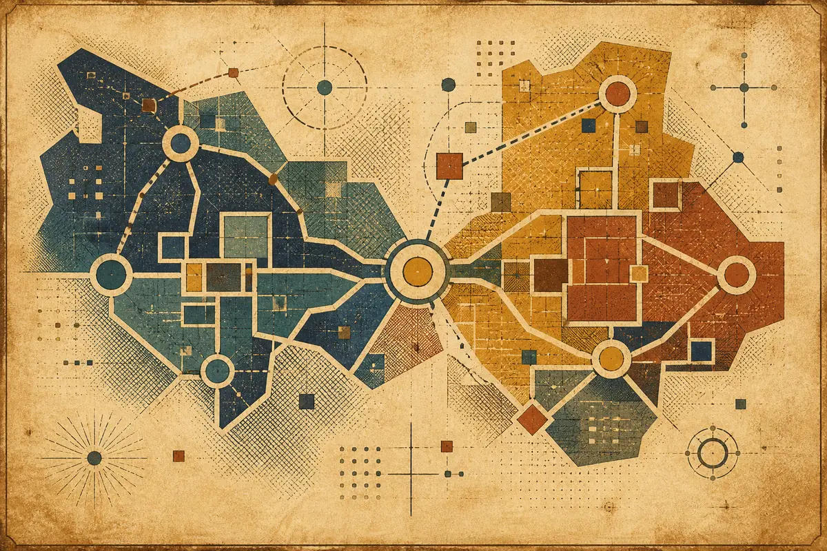 Abstract illustrated map composition for Swatara, United States