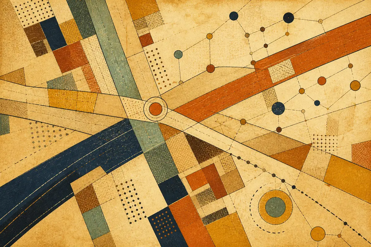 Abstract illustrated map composition for Taylorsville, United States