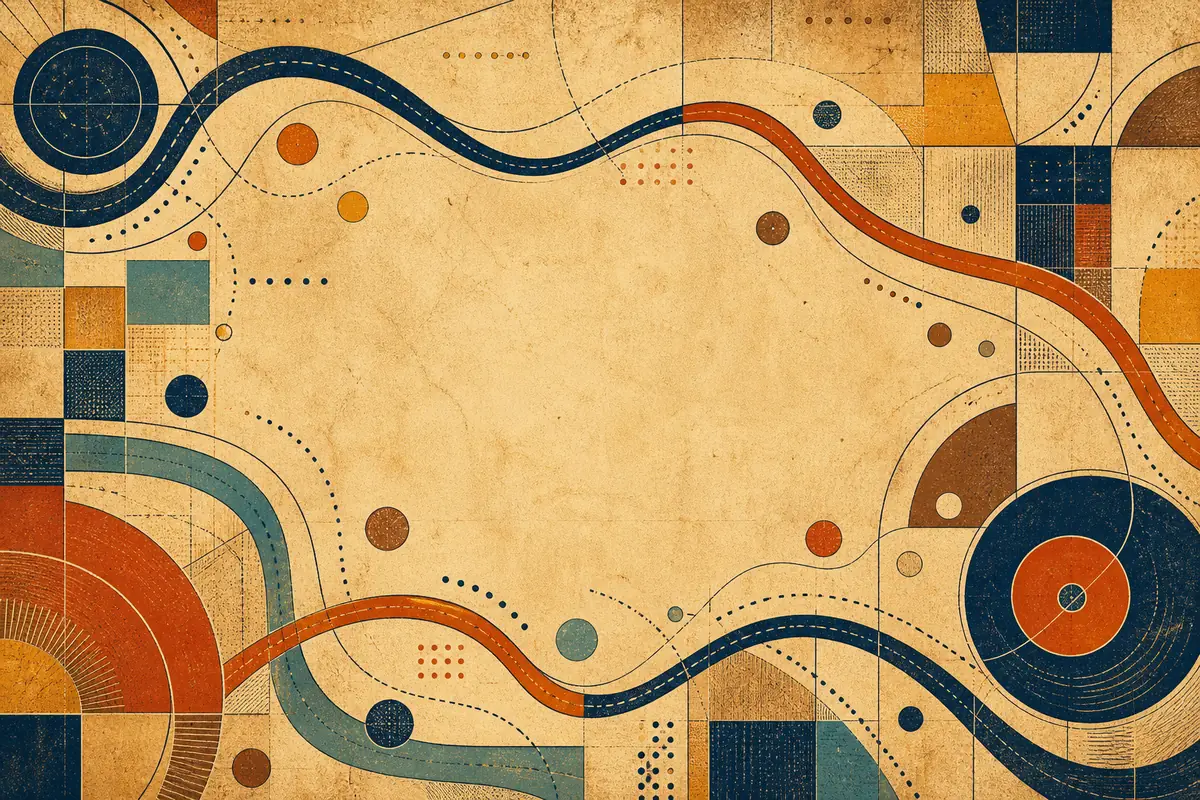 Abstract illustrated map composition for Twin Falls, United States
