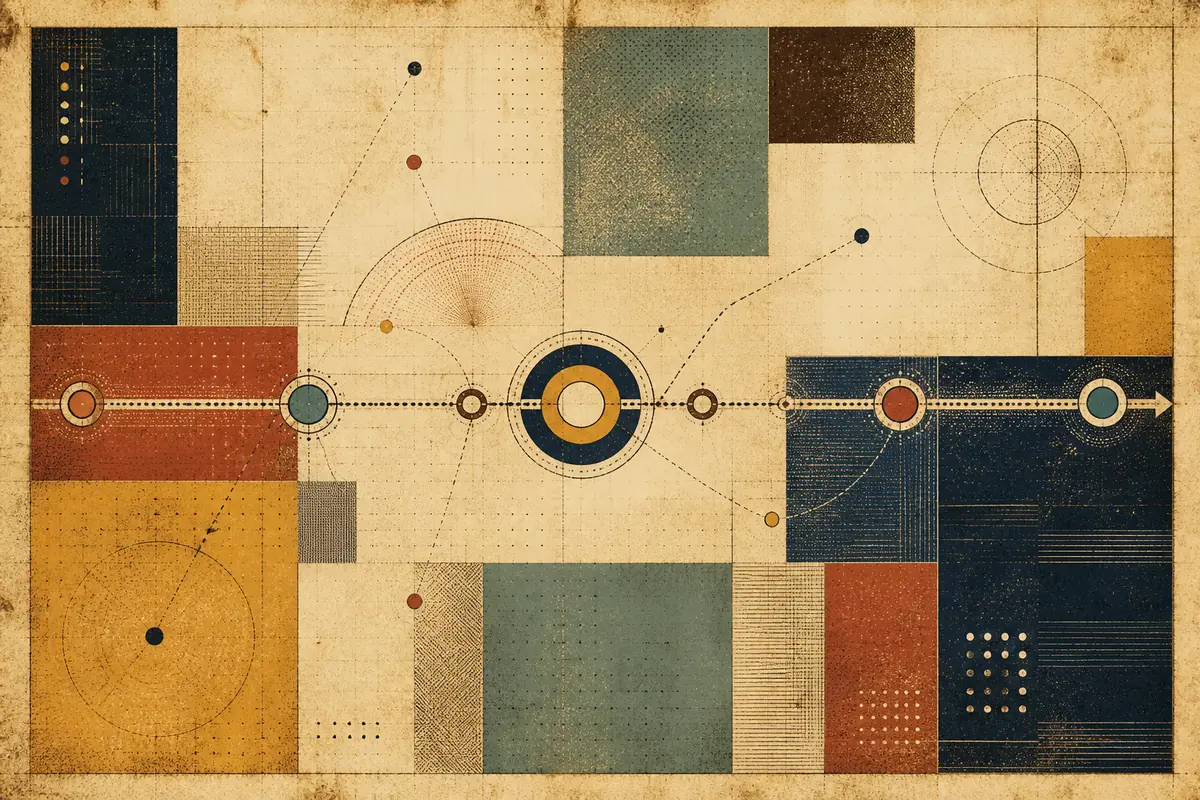 Abstract illustrated map composition for West Warwick, United States